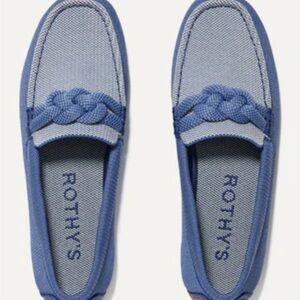 Rothy's Blue Women’s Braid Driver Loafers